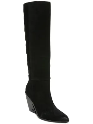 Annabel Damen Reißverschluss Mandelspitze Kniestiefel Ecco Schuhe