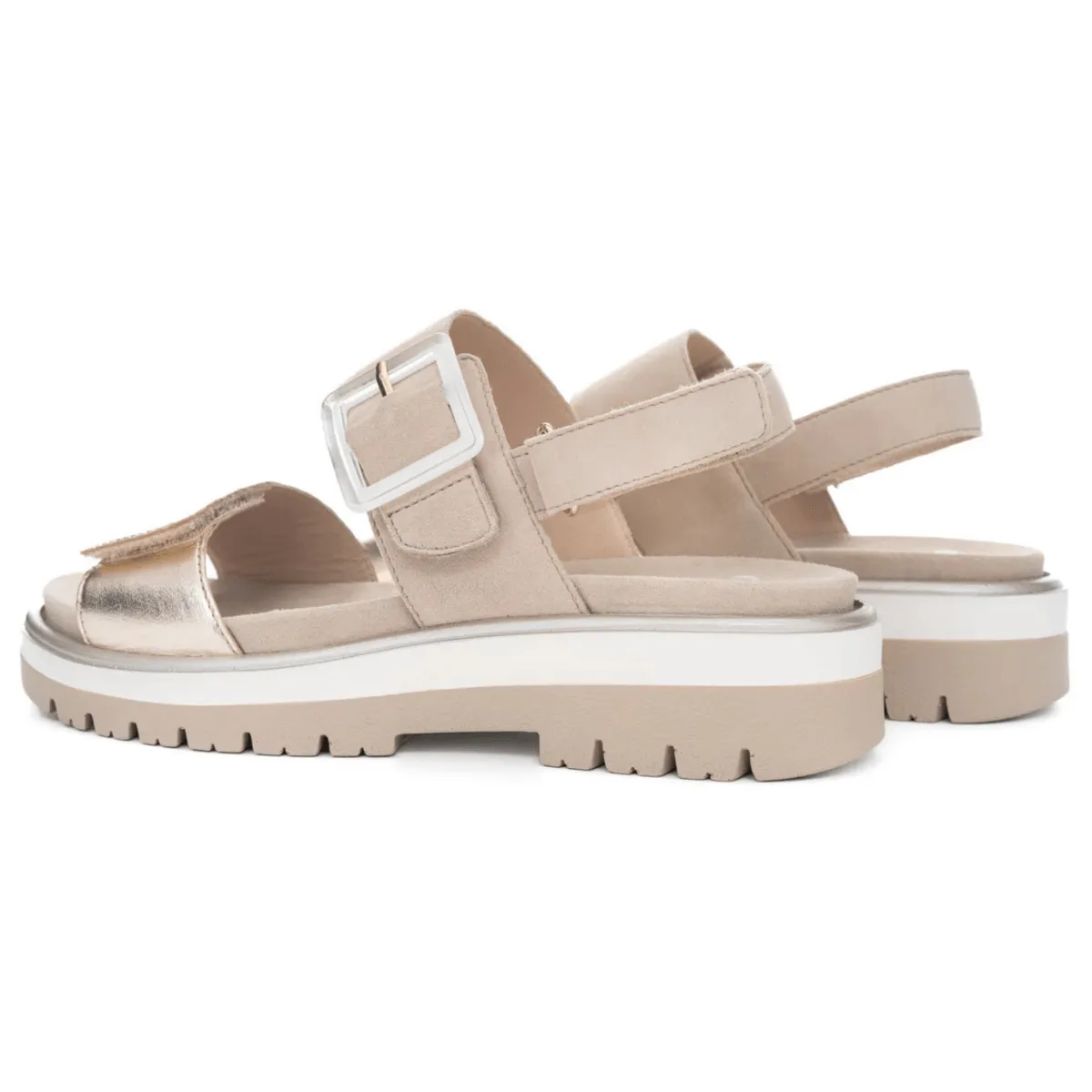 Ara Damen Marbella Sand Metallic Leder