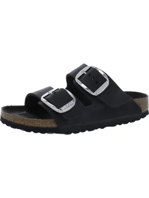 Arizona Damen Ledersandalen mit großem Verschluss und Korksohle