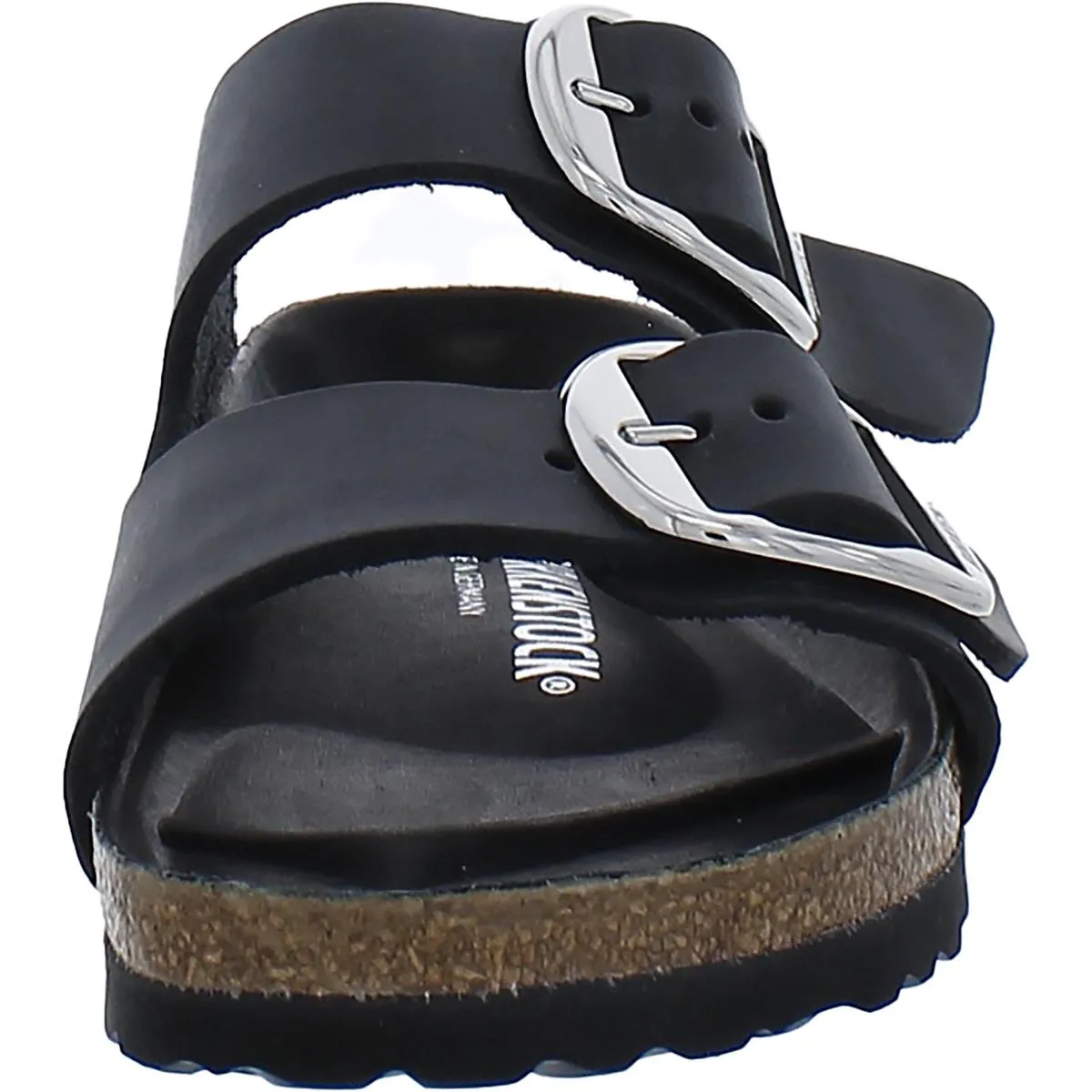 Arizona Damen Ledersandalen mit großem Verschluss und Korksohle
