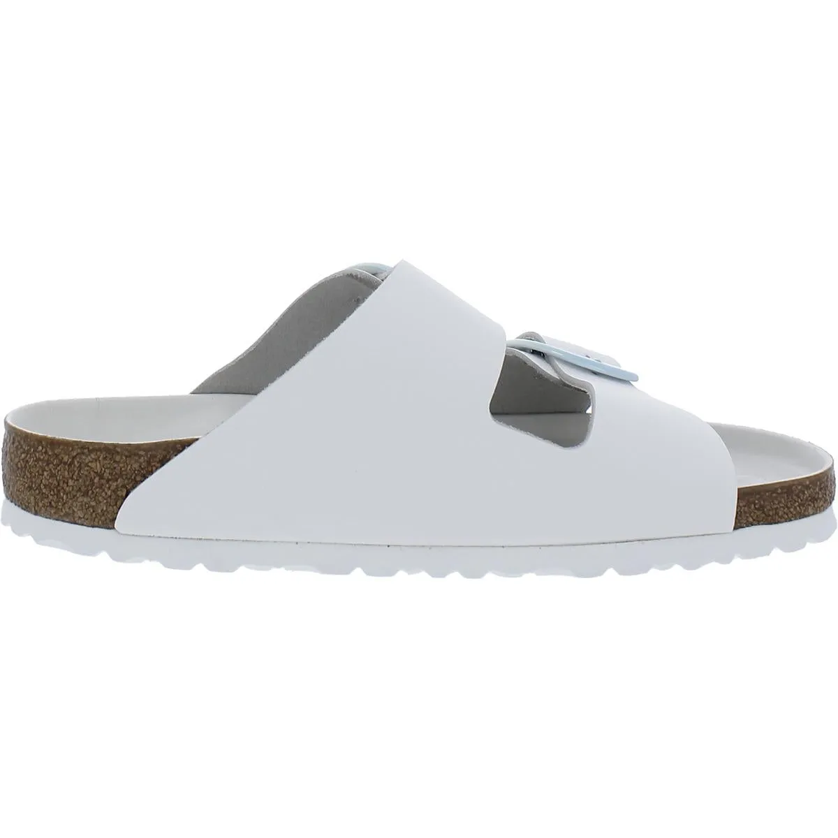 Arizona Damen Ledersandalen mit großem Verschluss und Korksohle