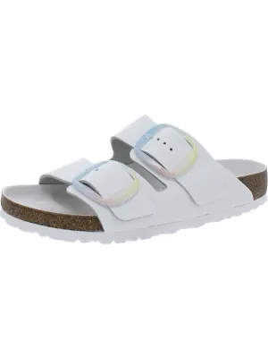 Arizona Damen Ledersandalen mit großem Verschluss und Korksohle