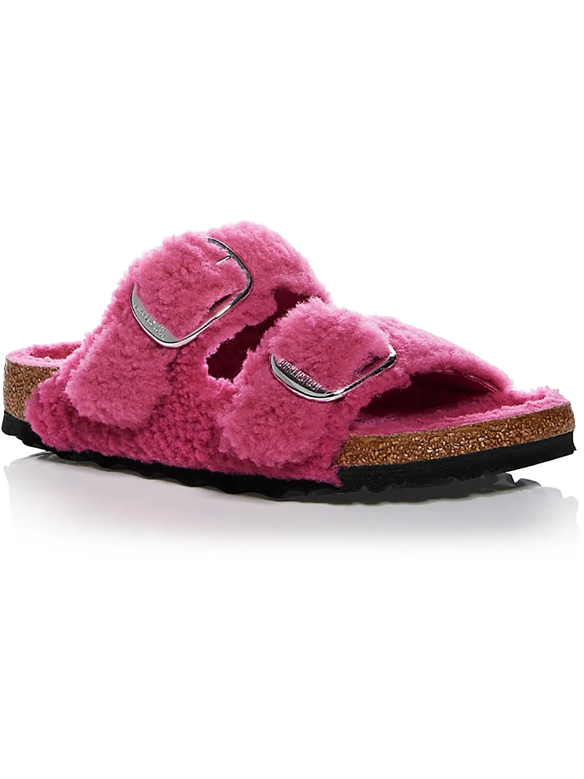 Arizona Damen Lederschlupf-Sandalen mit großer Schnalle
