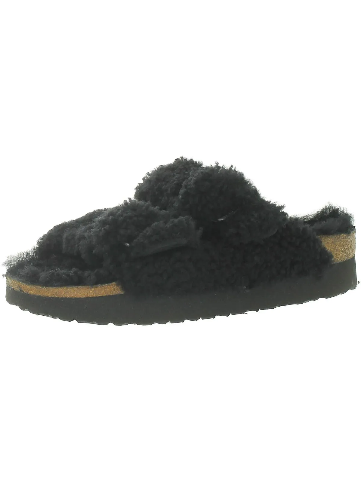 Arizona Damen Lederschlupf-Sandalen mit großer Schnalle