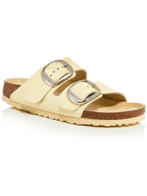 Arizona Damen Lederschlupf-Sandalen mit großer Schnalle