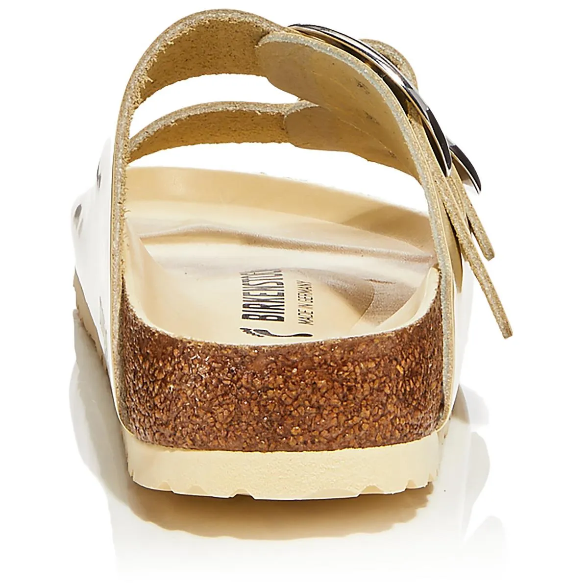 Arizona Damen Lederschlupf-Sandalen mit großer Schnalle