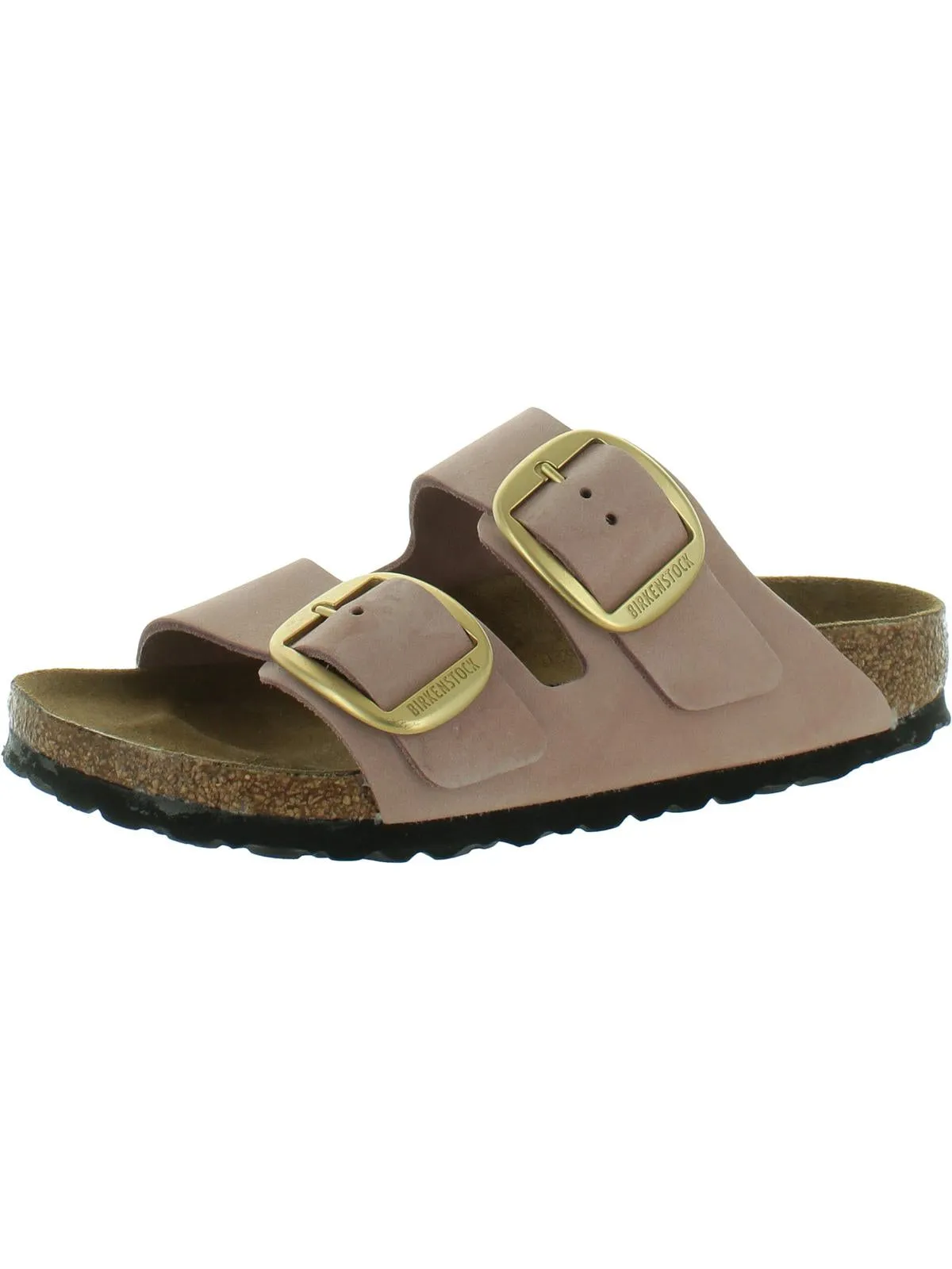 Arizona Damen Lederschlupf-Sandalen mit großer Schnalle