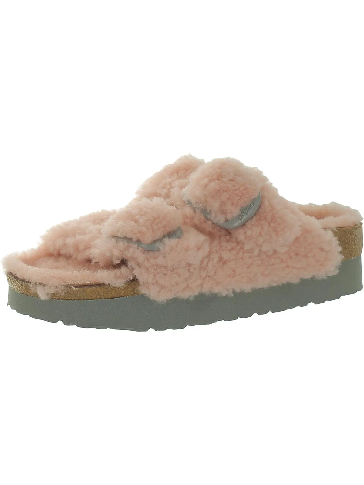Arizona Damen Lederschlupf-Sandalen mit großer Schnalle