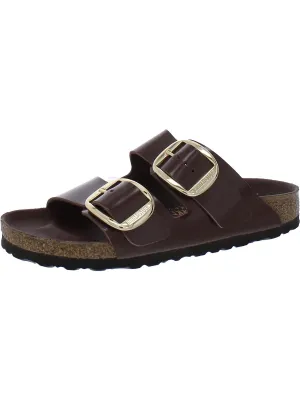 Arizona Damen-Sandalen mit großem Verschluss und doppelten Riemen aus Glattleder