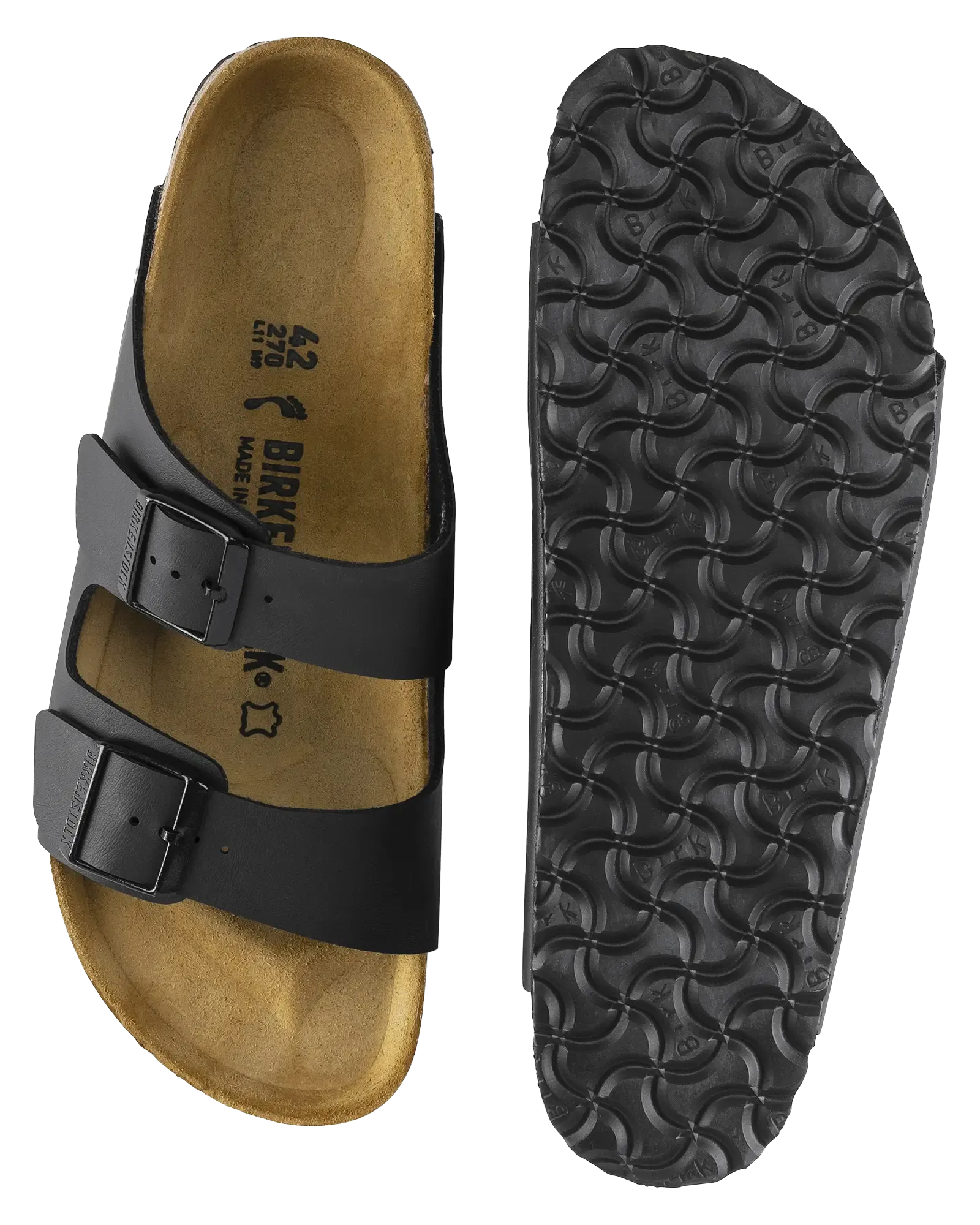 Arizona Birko Flor Sandalen in Schwarz