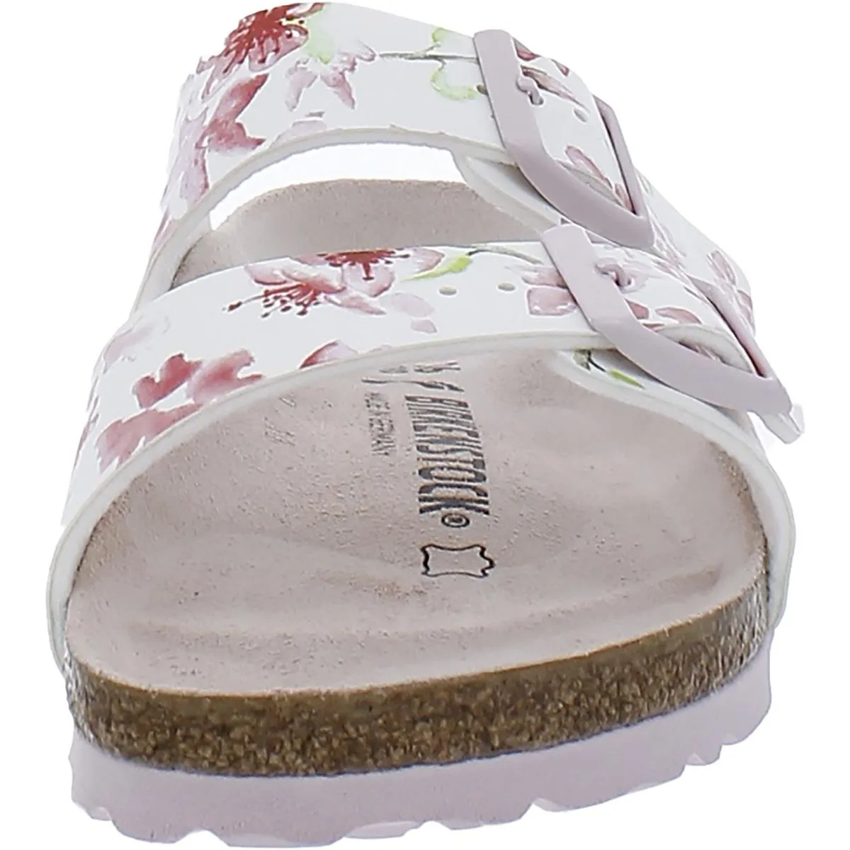 Arizona BS Damen Kunstleder Blumenmuster Schlupfsandalen