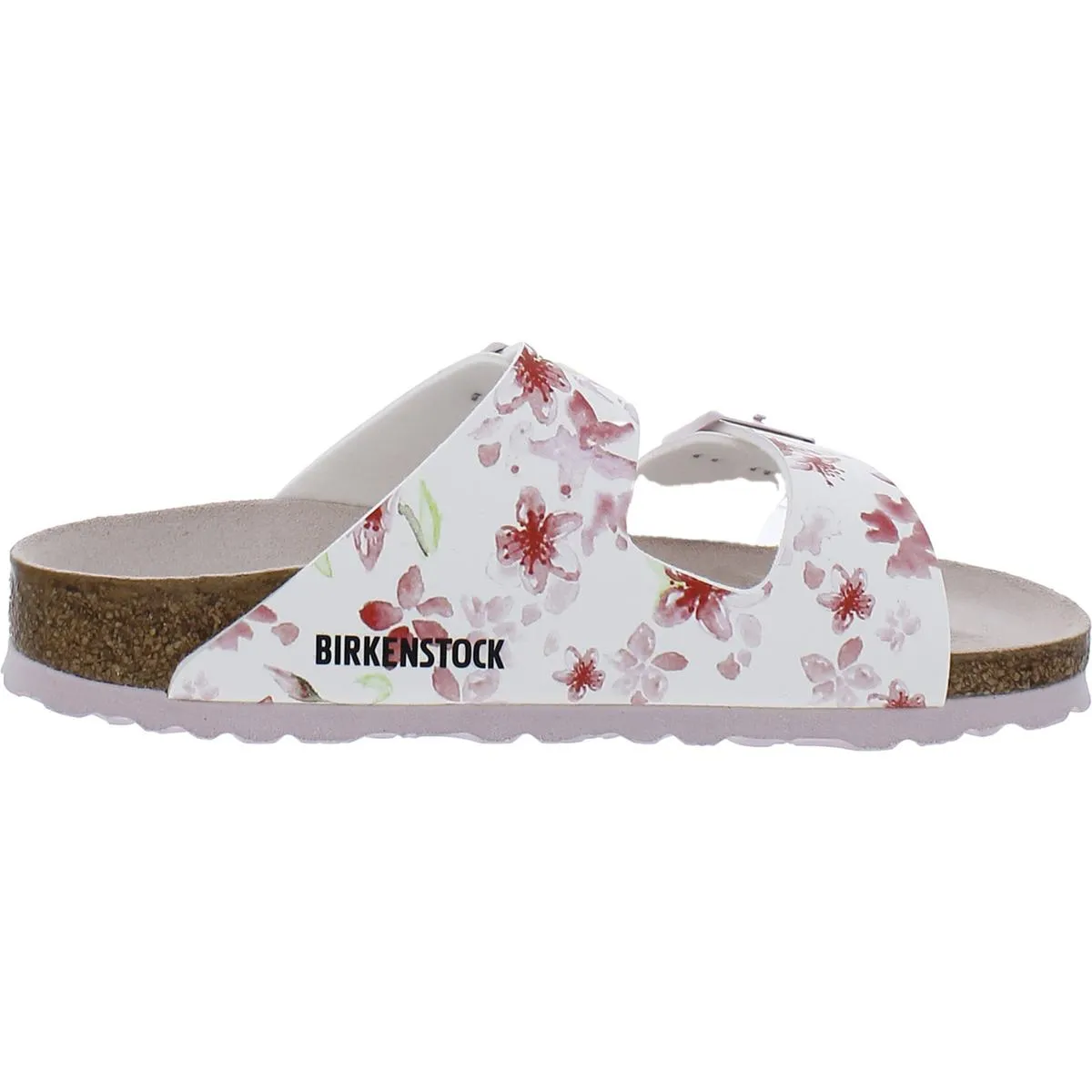 Arizona BS Damen Kunstleder Blumenmuster Schlupfsandalen