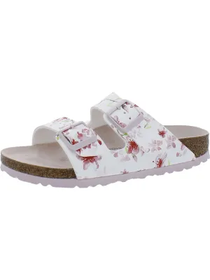 Arizona BS Damen Kunstleder Blumenmuster Schlupfsandalen