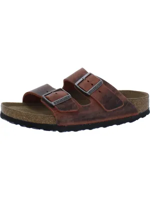 Arizona BS Damen Leder-Fußbett-Slides Sandalen