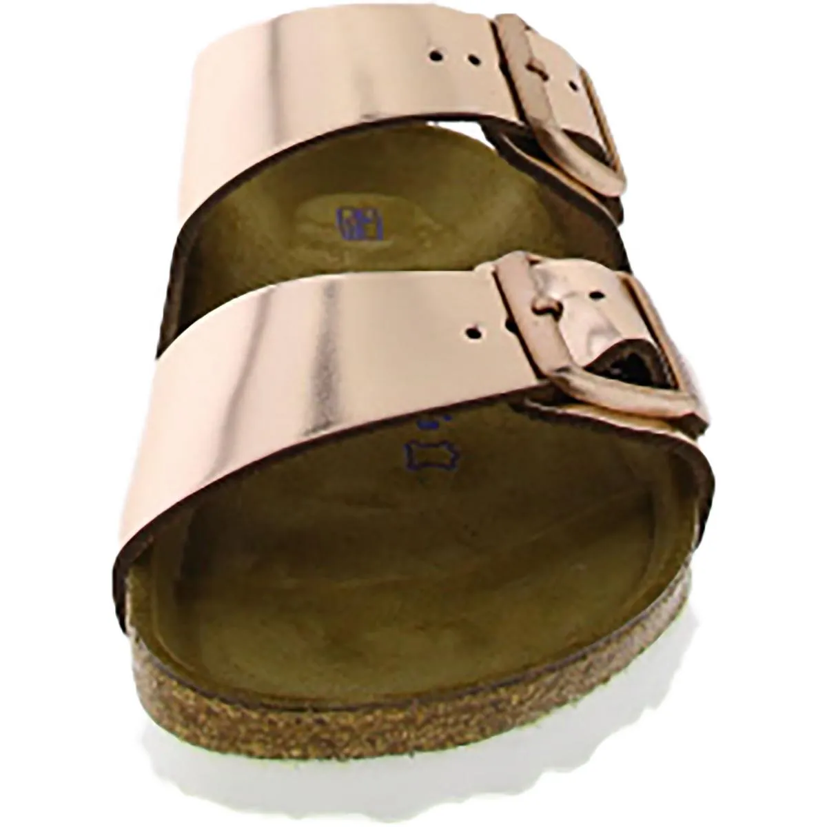 Arizona Damen Leder Slides Plateausandalen
