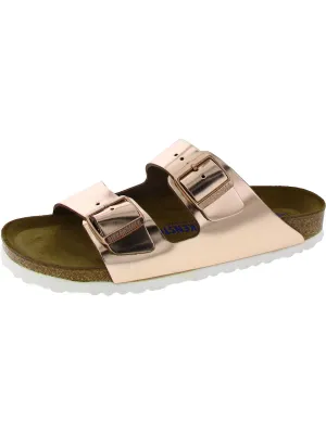 Arizona Damen Leder Slides Plateausandalen