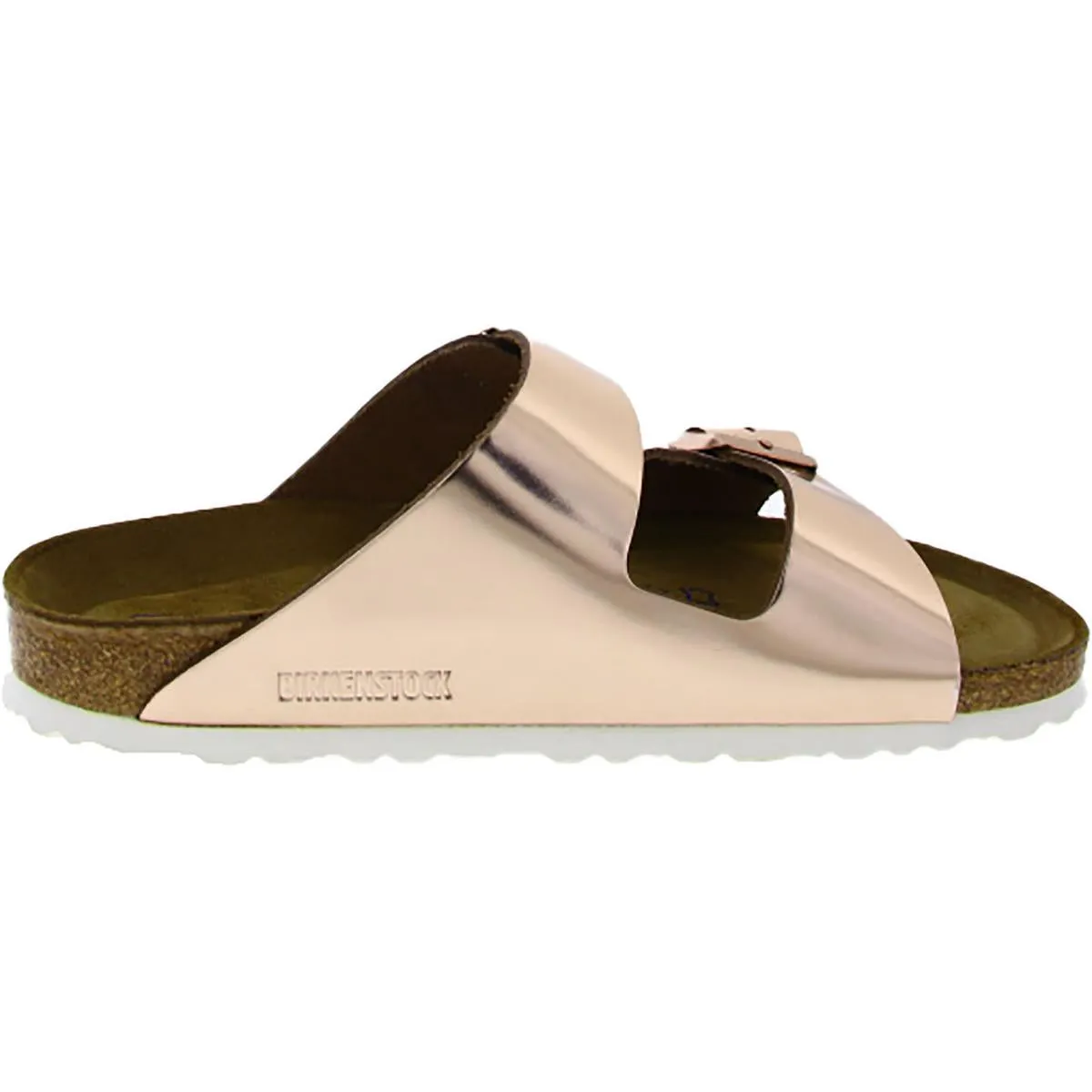 Arizona Damen Leder Slides Plateausandalen