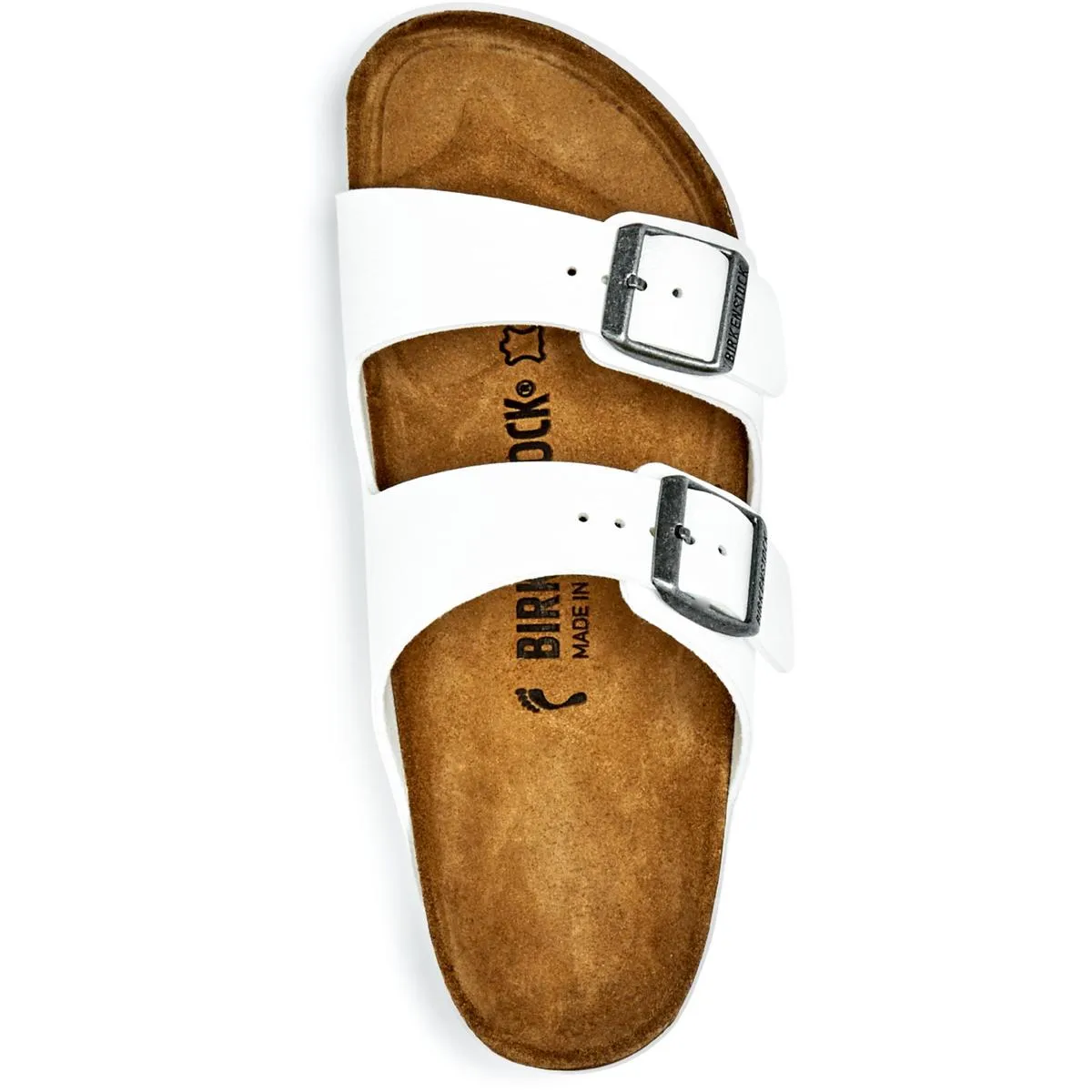 Arizona BS Damen Leder Schlupf-Sandalen mit Fußbett