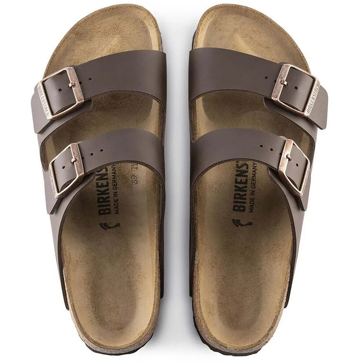 Arizona BS Damen Leder Schlupf-Sandalen mit Fußbett