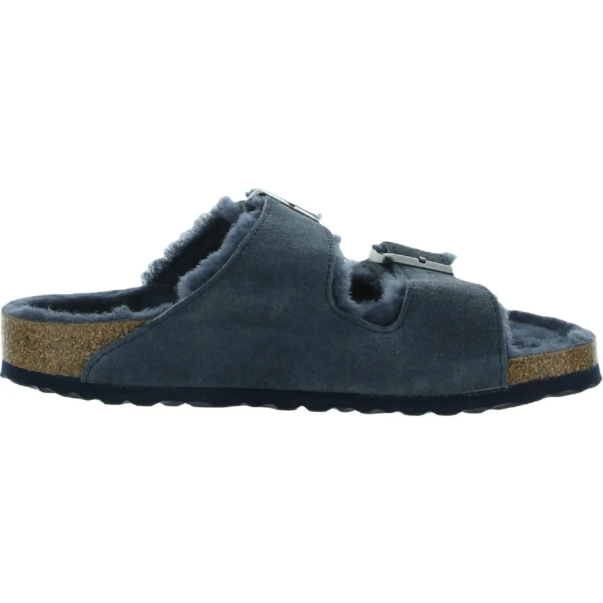 Arizona Damen Wildleder Sandalen mit Kunstfell-Fußbett