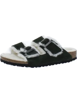 Arizona Shearling Damen Wildleder Shearling Slides Sandalen