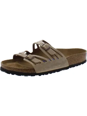 Bhfo Damen Leder Flache Flip-Flops