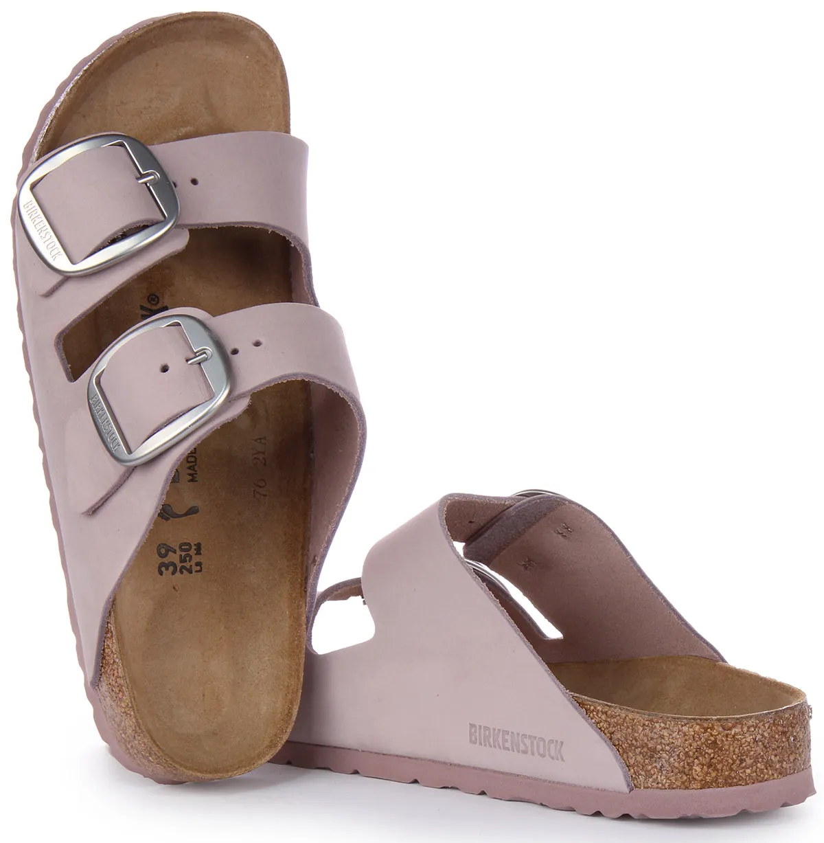 Birkenstock Arizona Big Buckle In Lila | Schmal geschnittene Schuhe Birkenstock