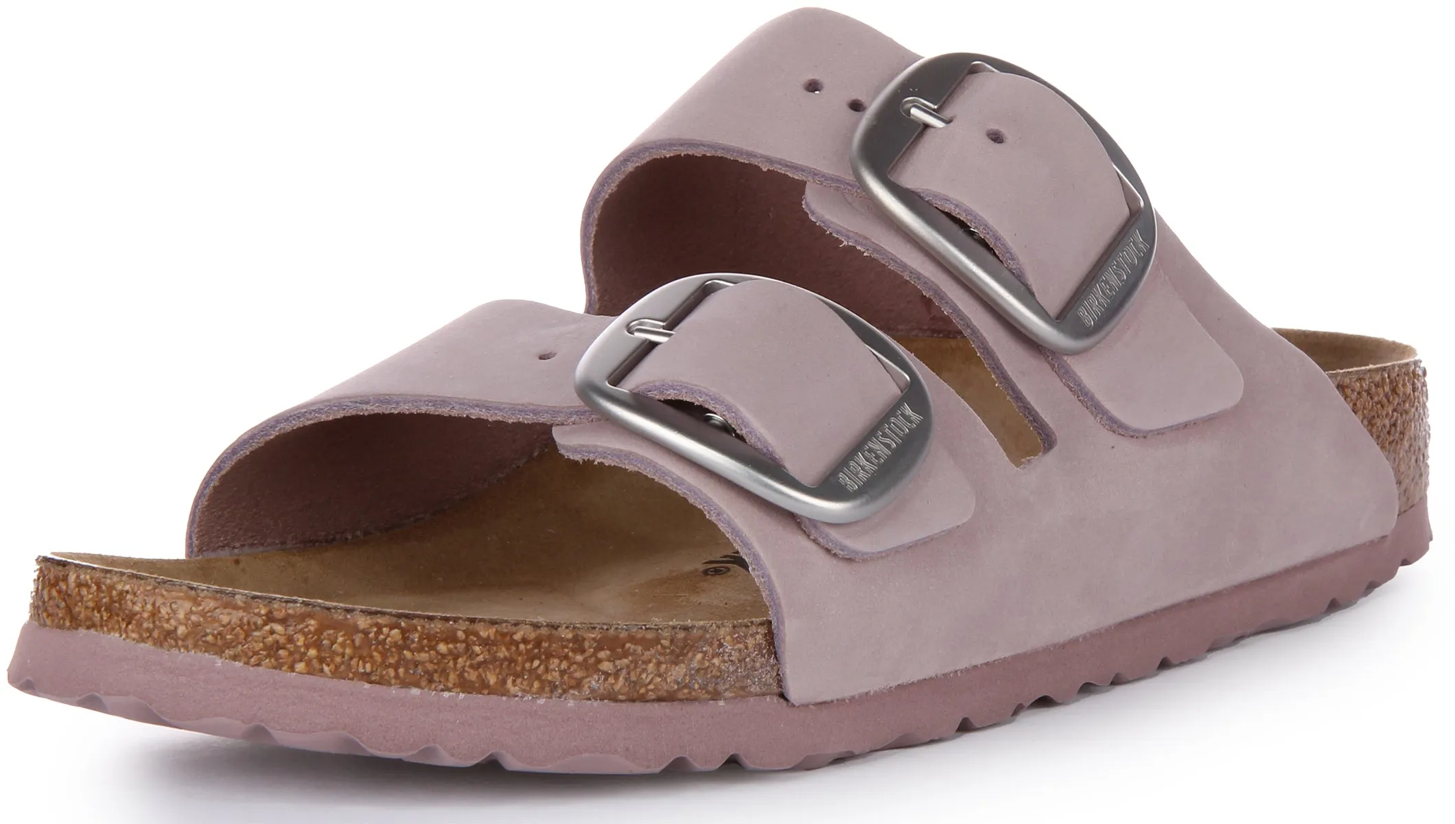 Birkenstock Arizona Big Buckle In Lila | Schmal geschnittene Schuhe Birkenstock