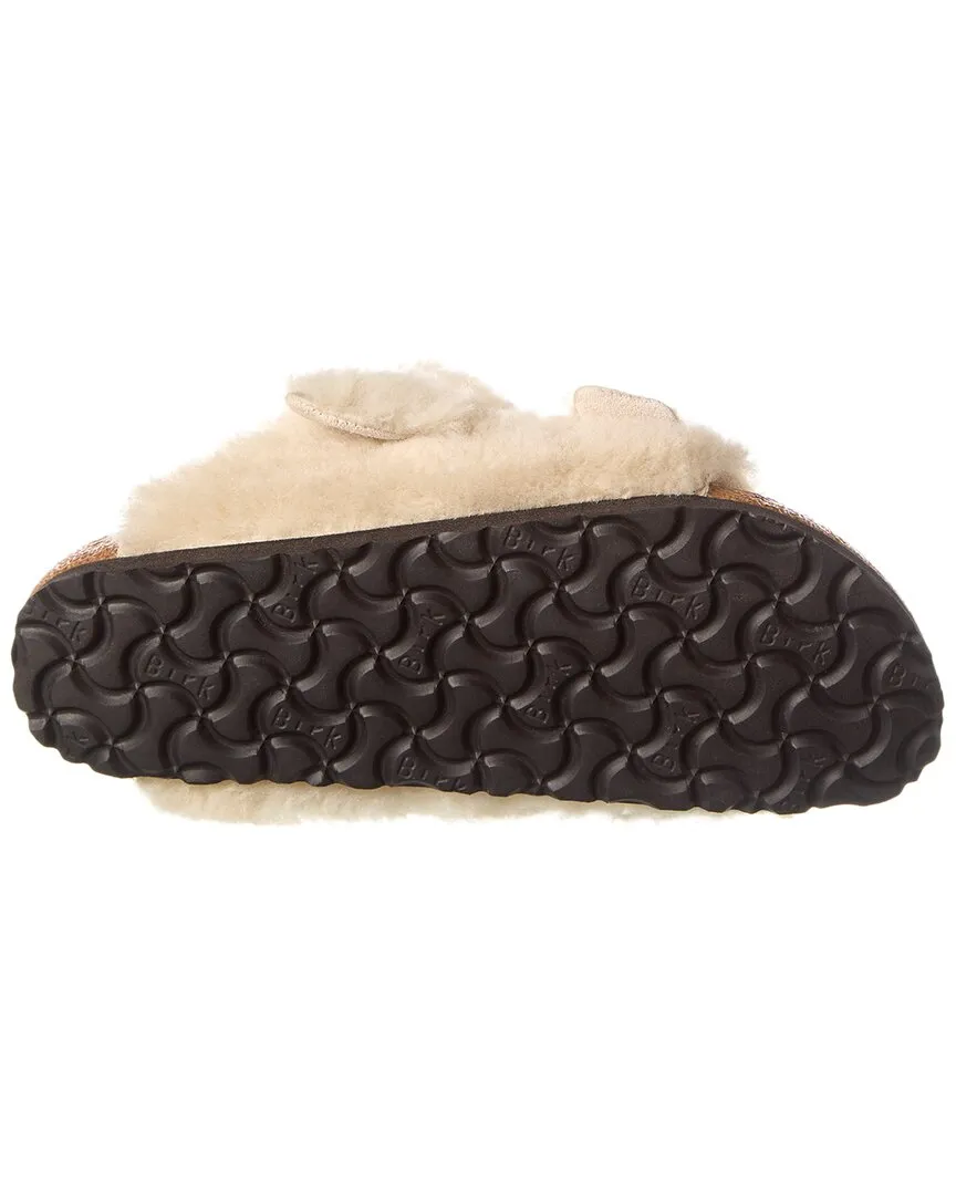 Birkenstock Arizona Big Buckle Schmales Shearling Sandale