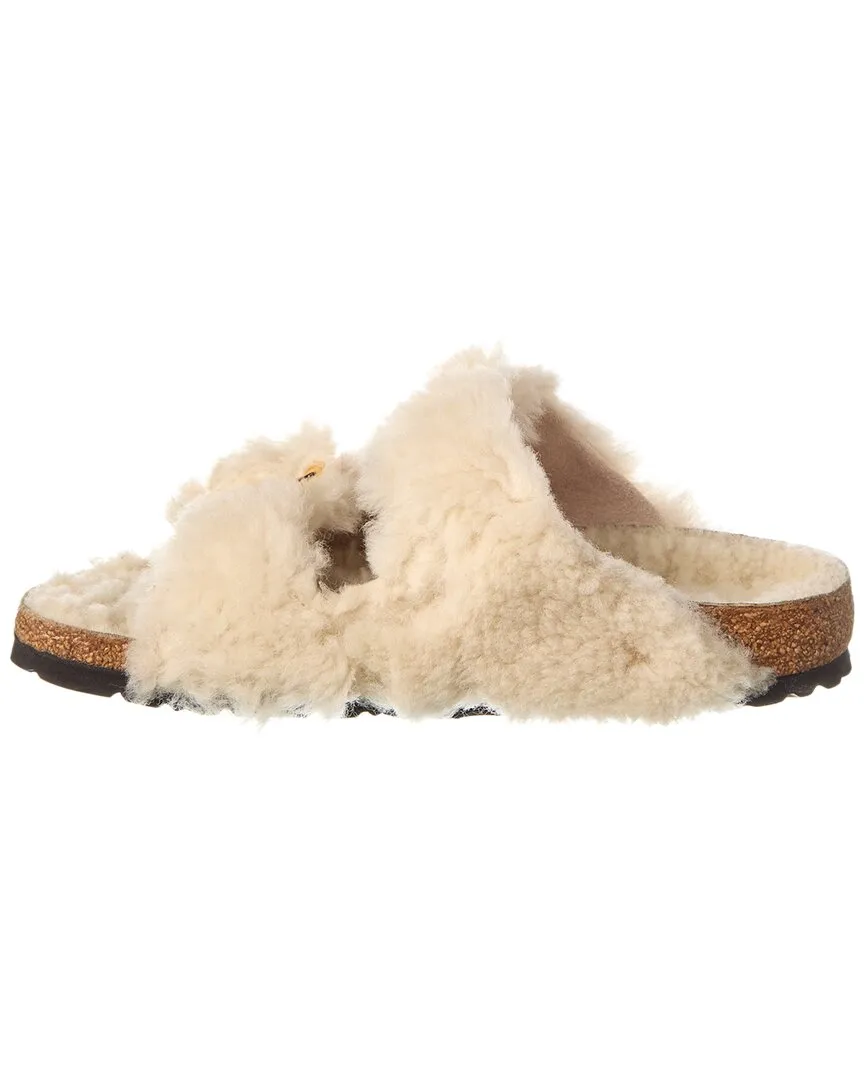 Birkenstock Arizona Big Buckle Schmales Shearling Sandale