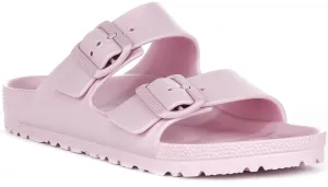 Birkenstock Arizona Eva in Rosa | Schmal geschnittene Sandalen Birkenstock