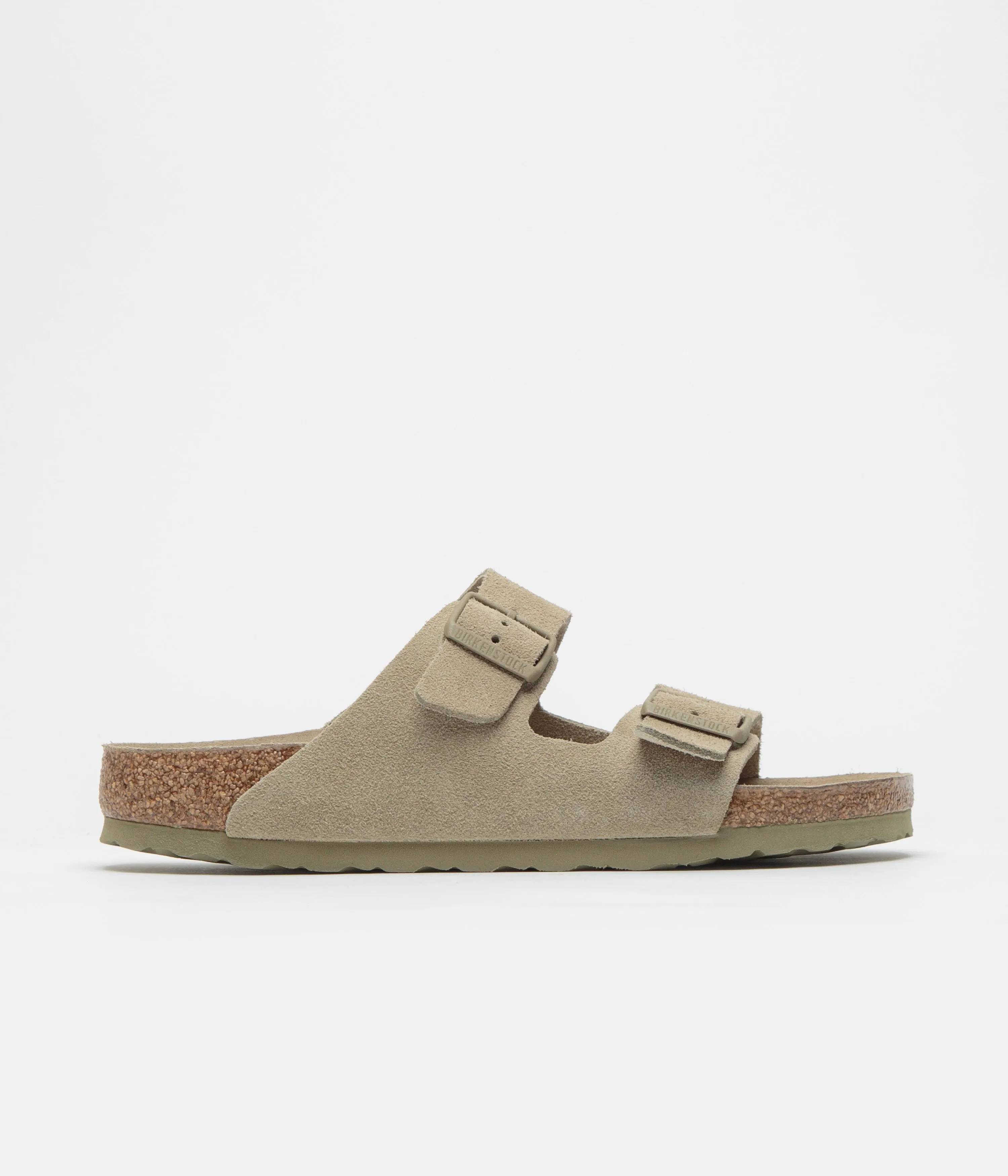 Birkenstock Arizona SFB Sandalen in schmaler Passform - Verblasstes Khaki Birkenstock Schuhe