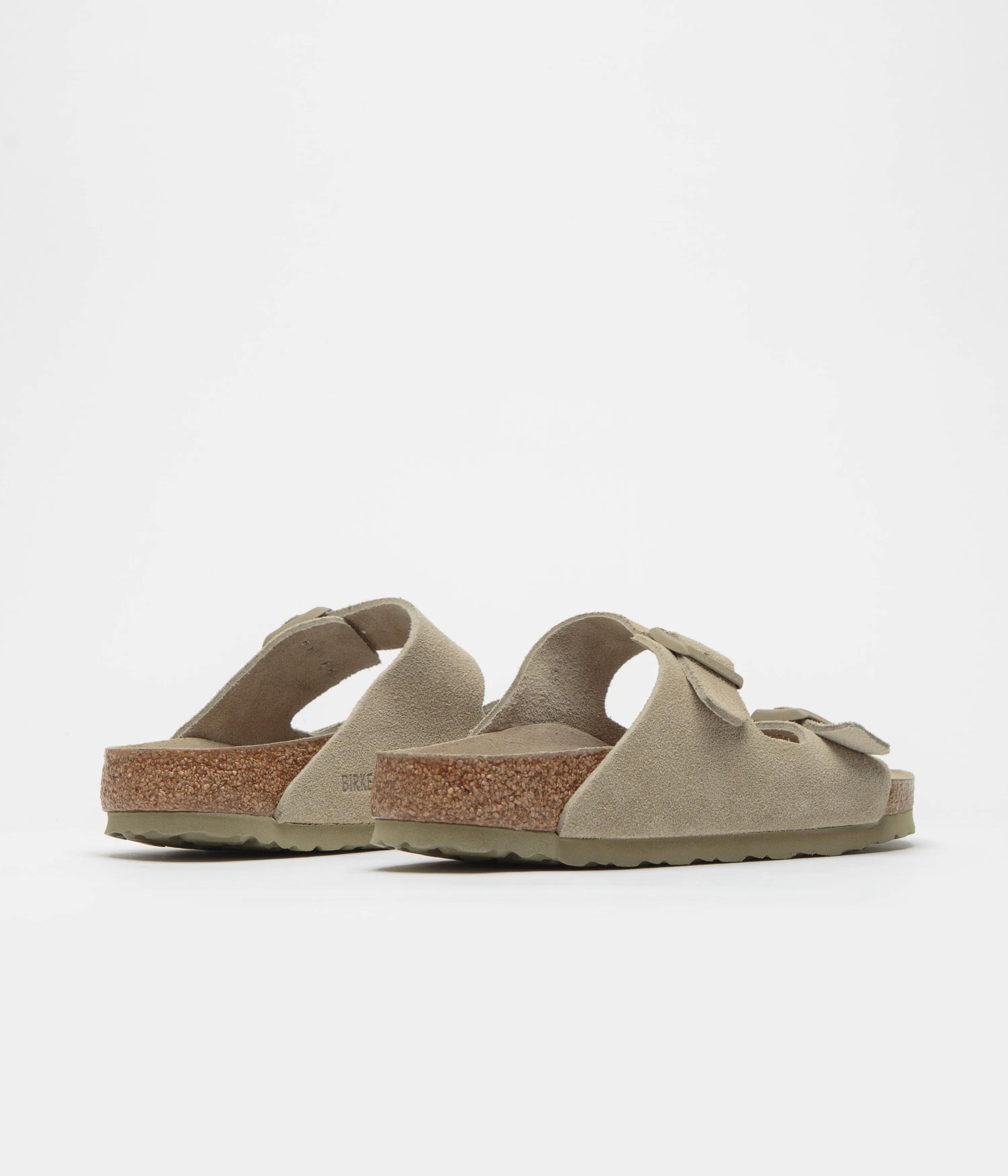 Birkenstock Arizona SFB Sandalen in schmaler Passform - Verblasstes Khaki Birkenstock Schuhe