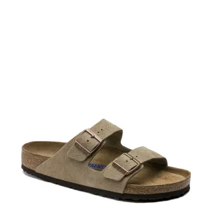 Birkenstock Arizona Wildleder Sandale mit weicher Fußbettung in Taubenblau