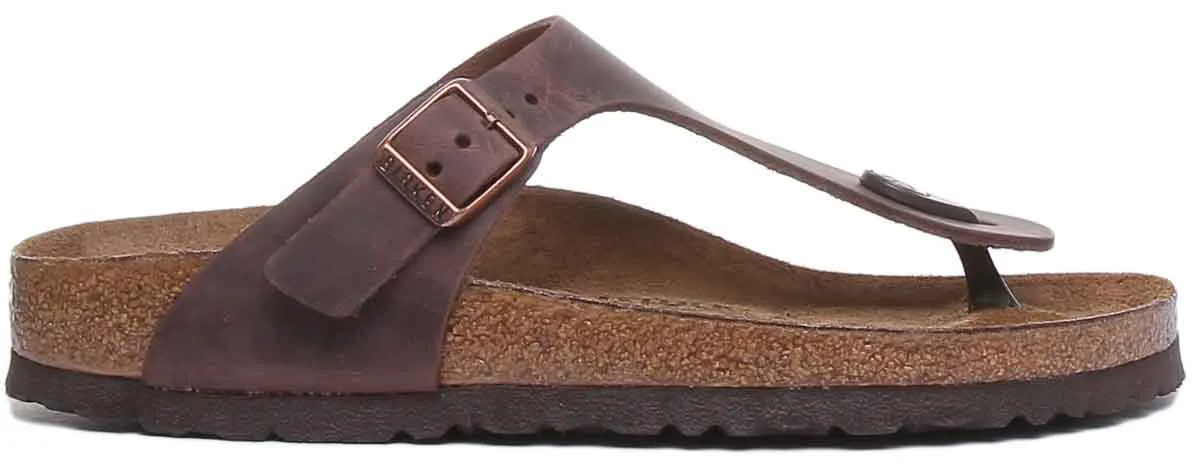 Birkenstock Gizeh in Dunkelbraun | Schmale Passform Schuhe Birkenstock