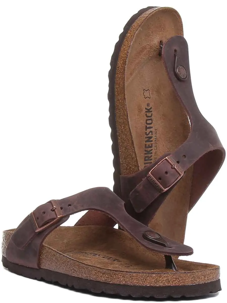 Birkenstock Gizeh in Dunkelbraun | Schmale Passform Schuhe Birkenstock