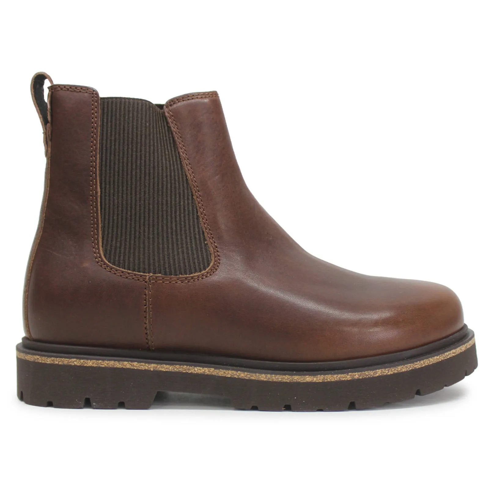Birkenstock Highwood Slip On Mid Chelsea-Stiefel für Damen in Naturleder