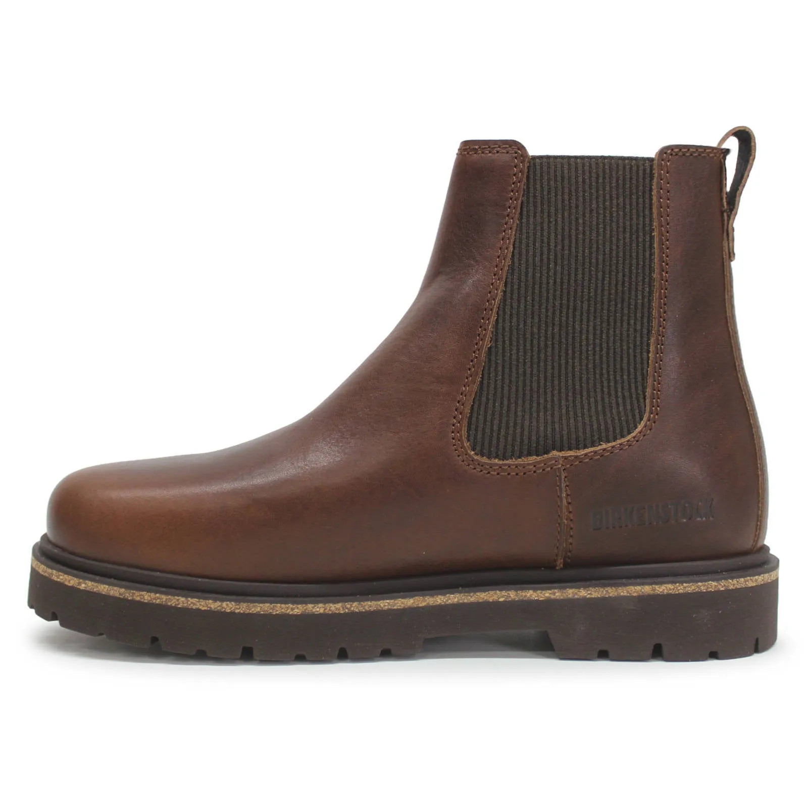 Birkenstock Highwood Slip On Mid Chelsea-Stiefel für Damen in Naturleder