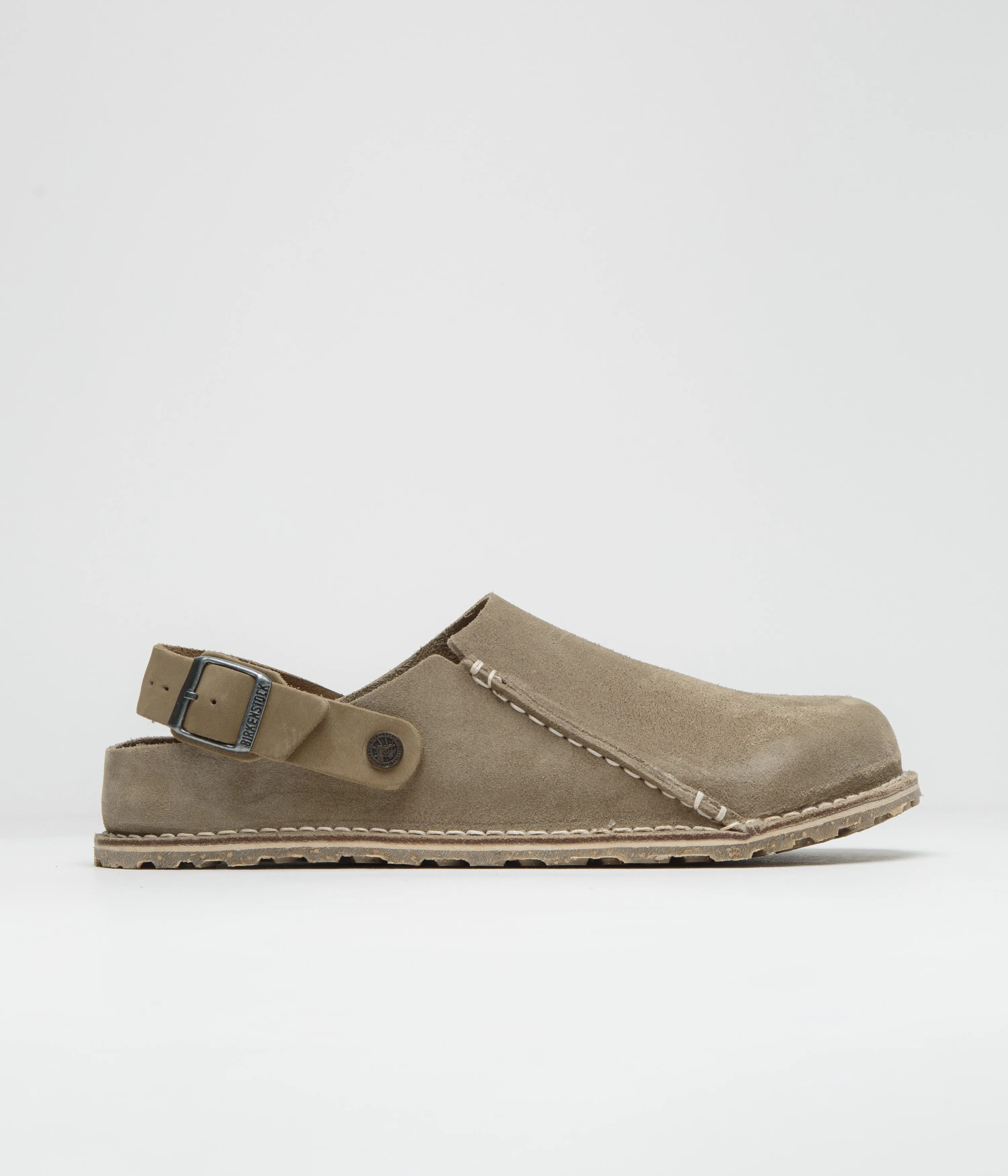 Birkenstock Lutry Premium Wildleder Sandalen - Grau Taupe Birkenstock Schuhe