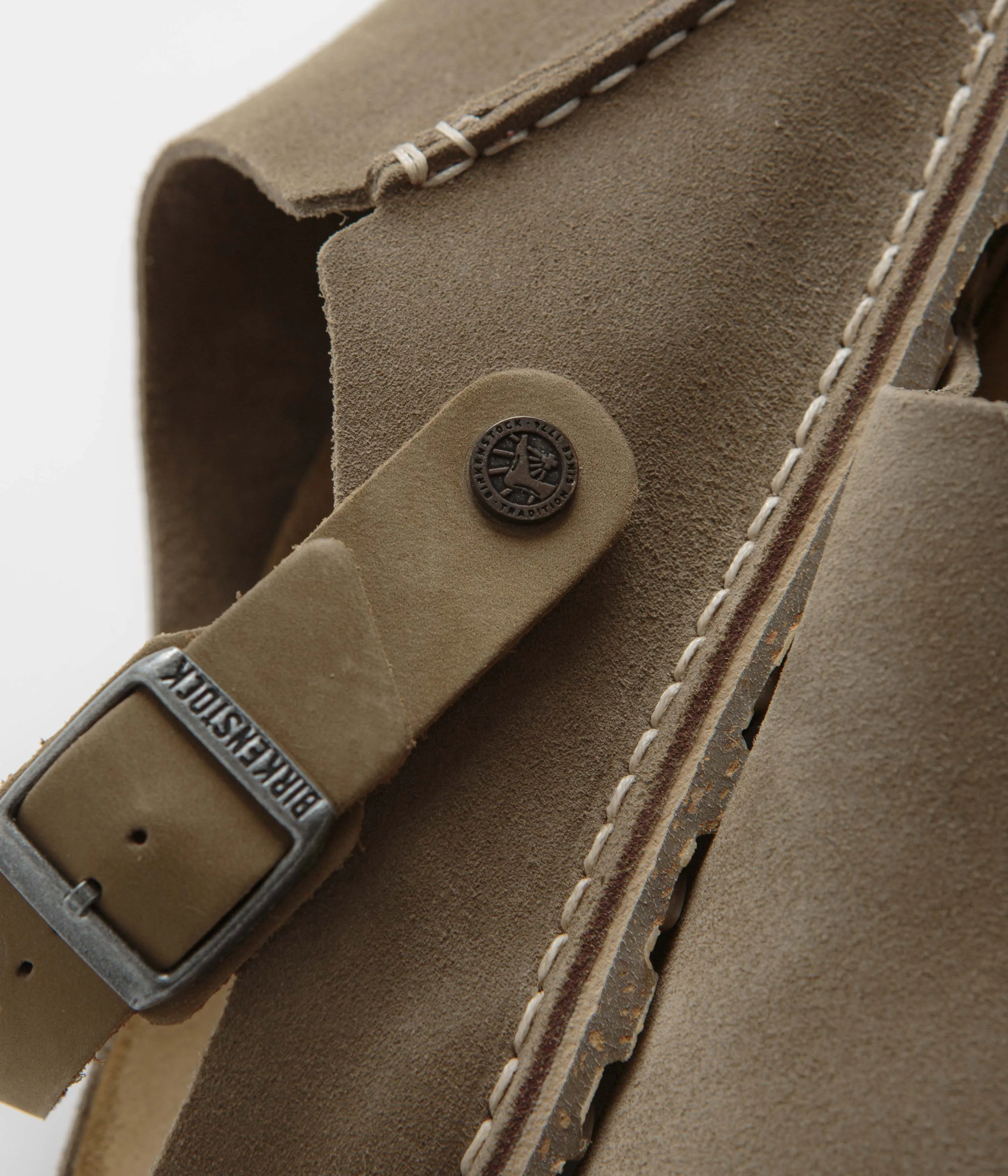 Birkenstock Lutry Premium Wildleder Sandalen - Grau Taupe Birkenstock Schuhe