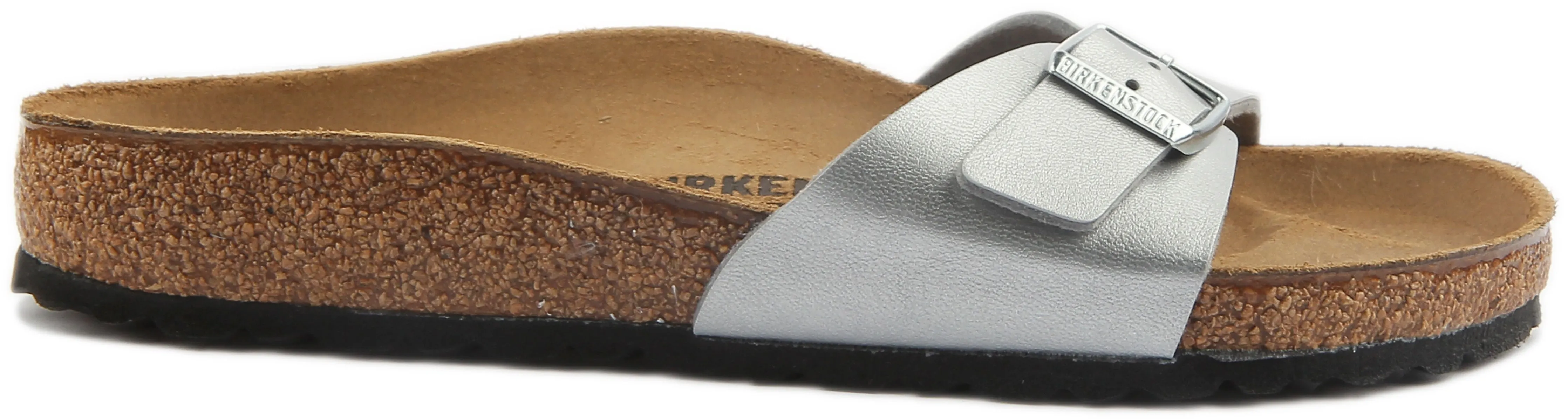 Birkenstock Madrid Sandalen in Silber | Regular Fit Schuhe Birkenstock