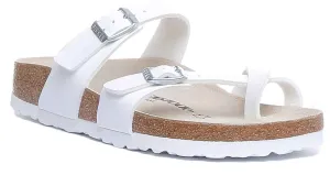 Birkenstock Mayari in Weiß | Schmal geschnittene Sandalen Birkenstock