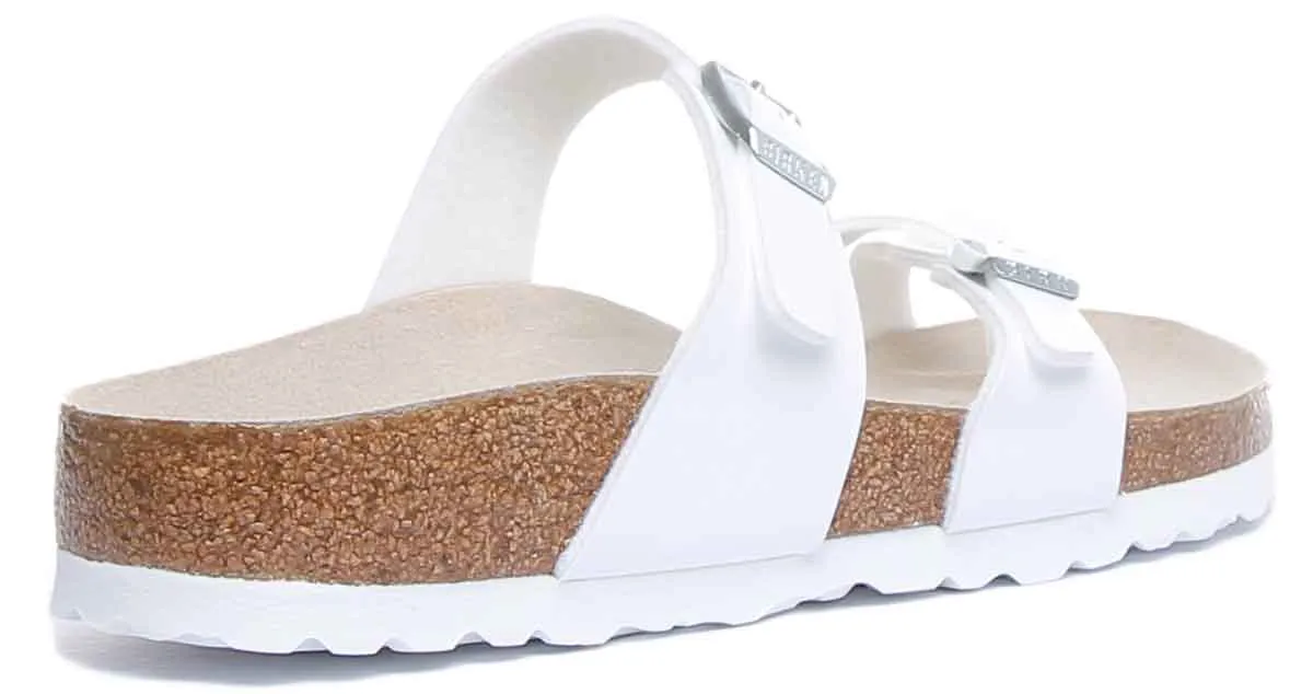 Birkenstock Mayari in Weiß | Schmal geschnittene Sandalen Birkenstock