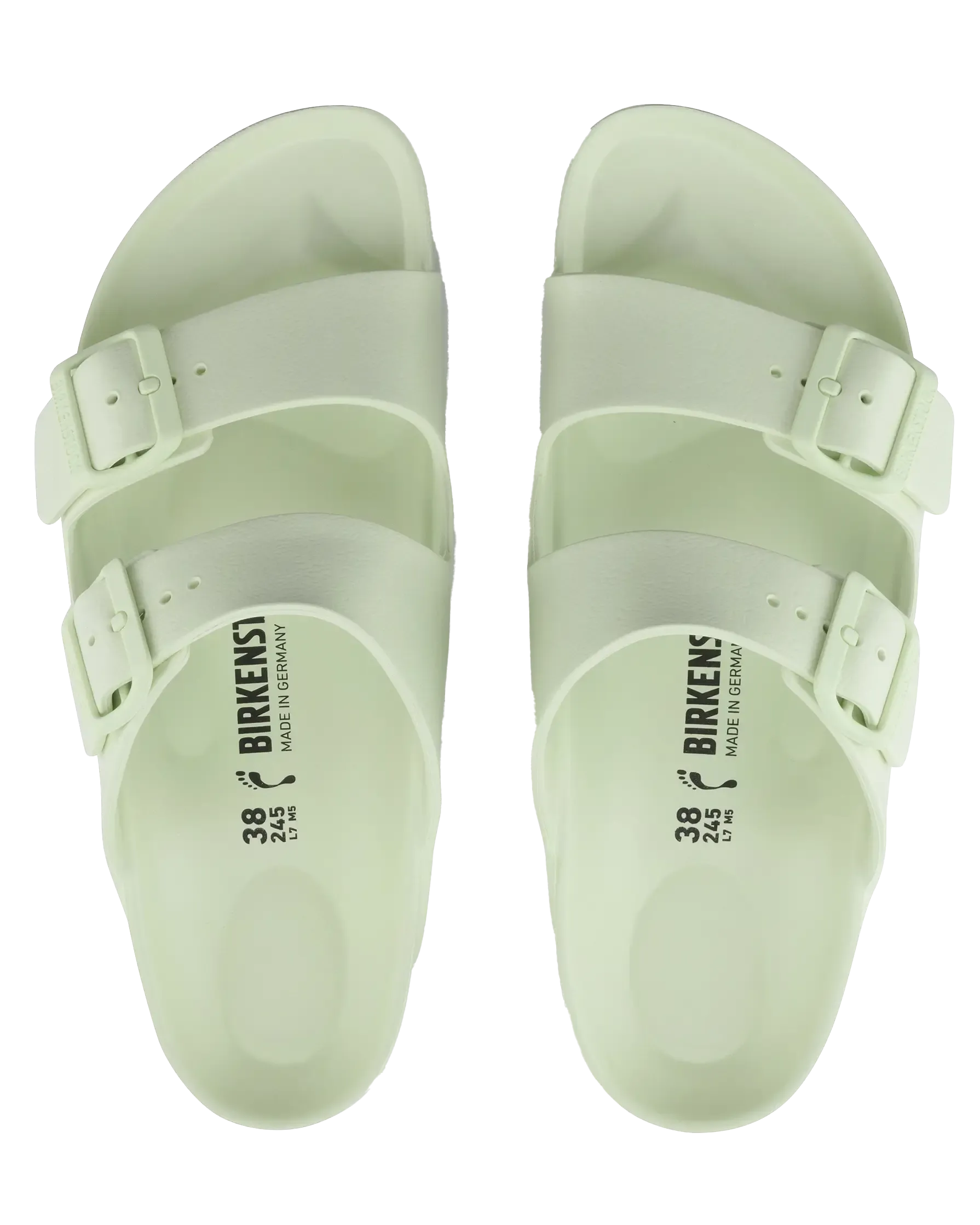 Birkenstock Sandalen Arizona EVA in Verblasstem Limettengrün