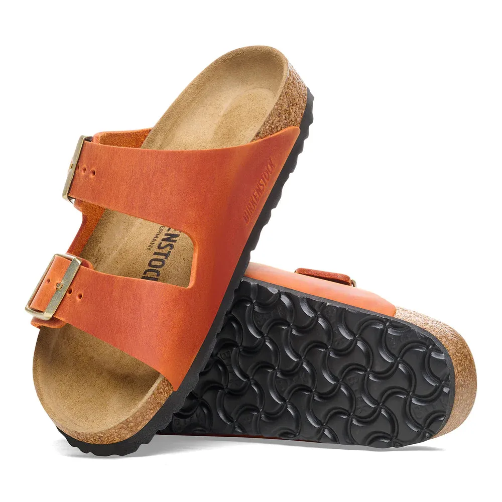 Birkenstock Sandalen Arizona Geöltes Leder Gebranntes Orange
