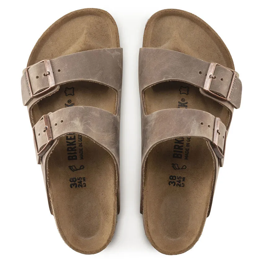 Birkenstock Sandalen Arizona Geölt Tabak