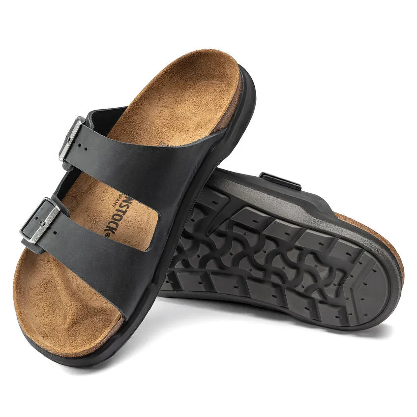 Birkenstock Sandalen Damen Arizona CT Robustes schwarzes Ölleder