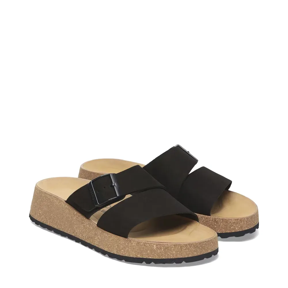 Birkenstock Damen Almina Schlappen-Sandalette in Schwarz
