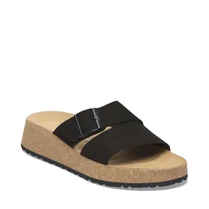 Birkenstock Damen Almina Schlappen-Sandalette in Schwarz