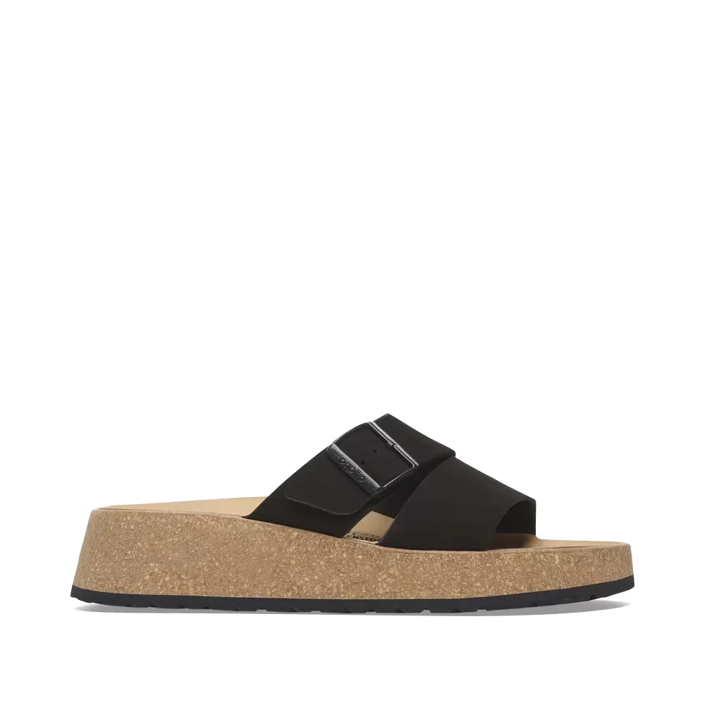 Birkenstock Damen Almina Schlappen-Sandalette in Schwarz